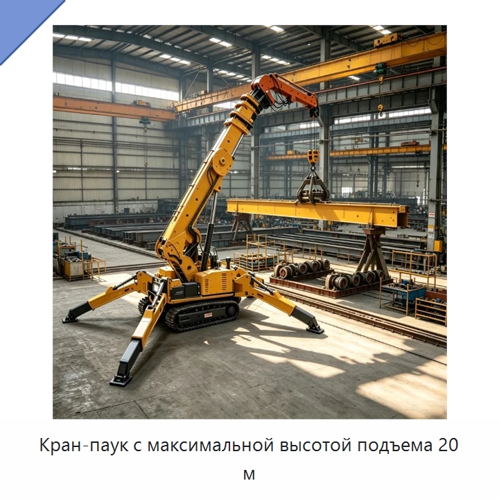 Кран-паук с максимальной высотой подъема 20 м — Краны