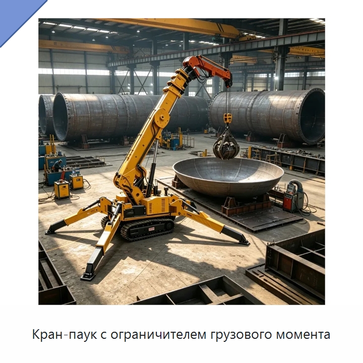 Кран-паук с ограничителем грузового момента — Краны