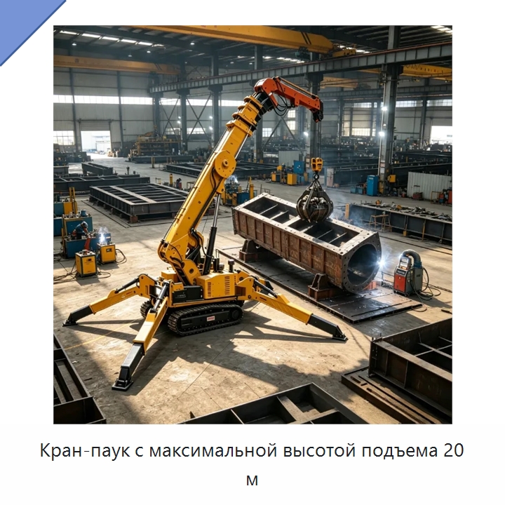 Кран-паук с максимальной высотой подъема 20 м — Краны
