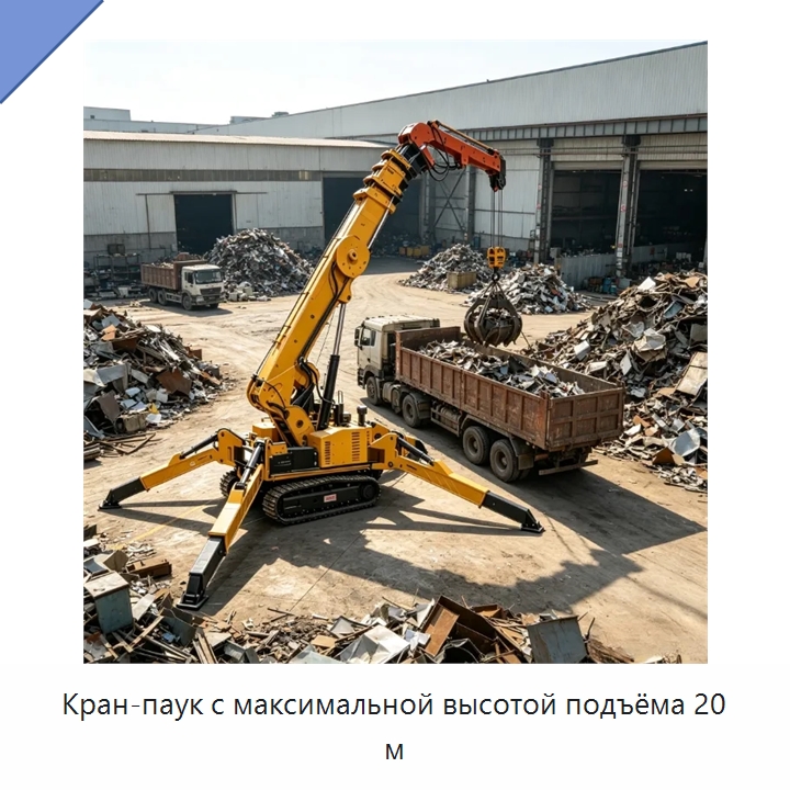 Кран-паук с максимальной высотой подъёма 20 м — Краны