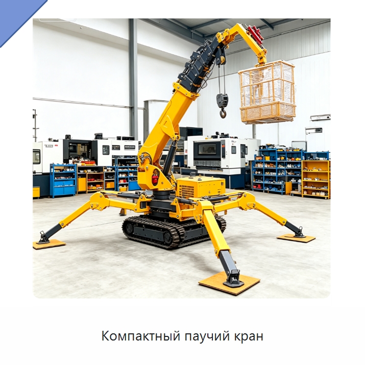 Компактный паучий кран — Краны