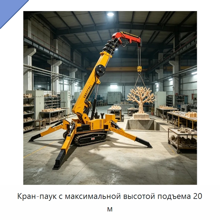 Кран-паук с максимальной высотой подъема 20 м — Краны