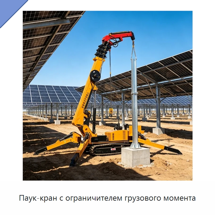 Паук-кран с ограничителем грузового момента — Краны