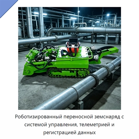 Роботизированный переносной земснаряд с системой управления, телеметрией и регистрацией данных