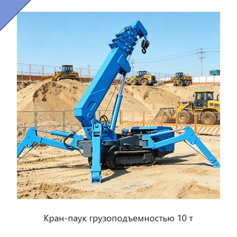 Кран-паук грузоподъемностью 10 т