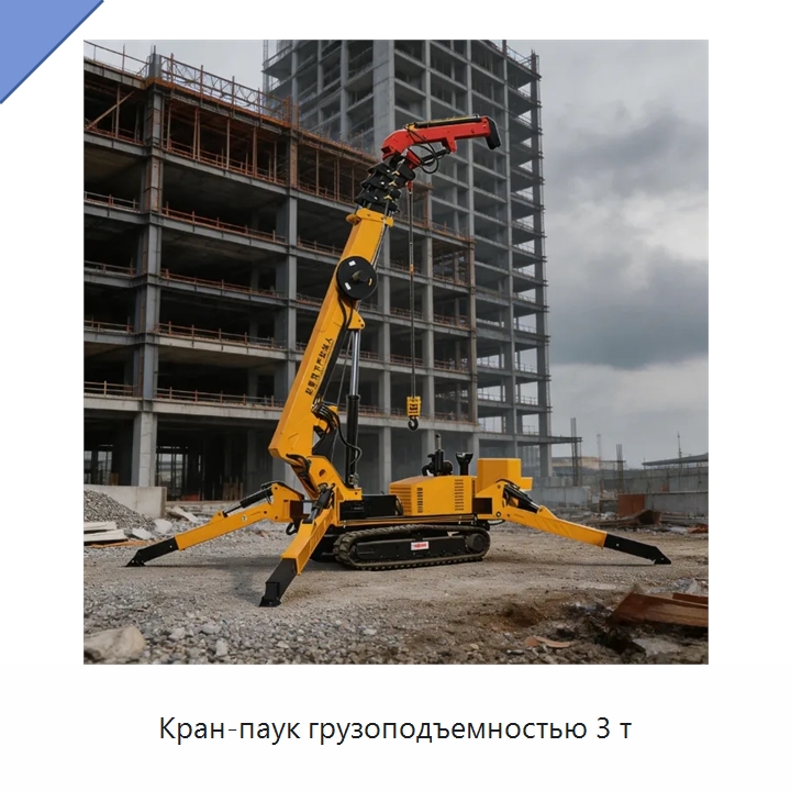 Кран-паук грузоподъемностью 3 т — Краны