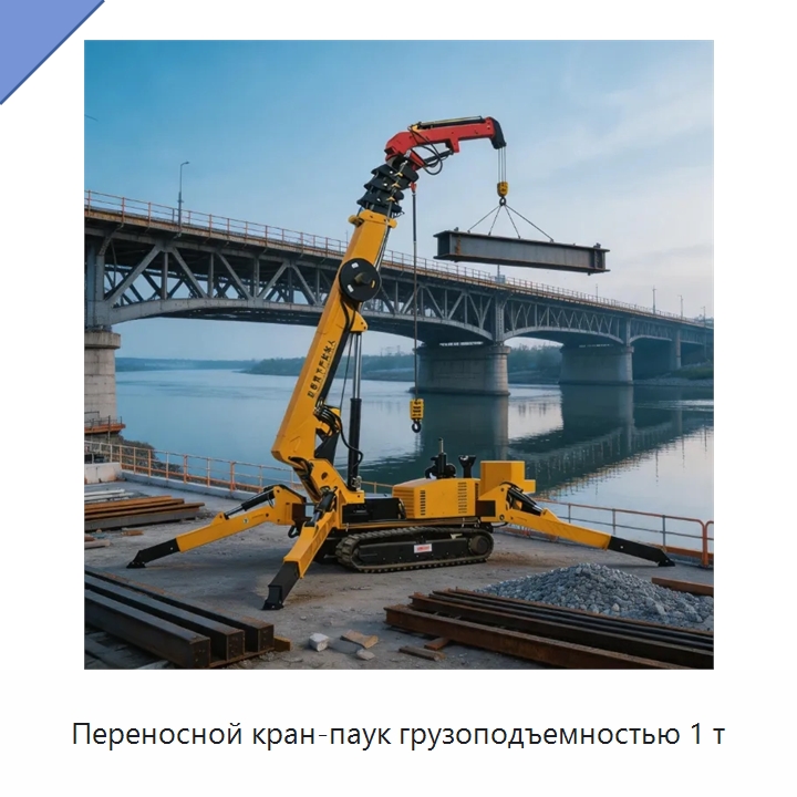 Переносной кран-паук грузоподъемностью 1 т — Краны