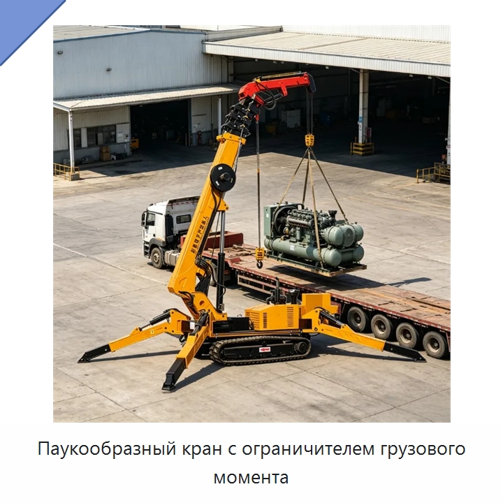 Паукообразный кран с ограничителем грузового момента — Краны