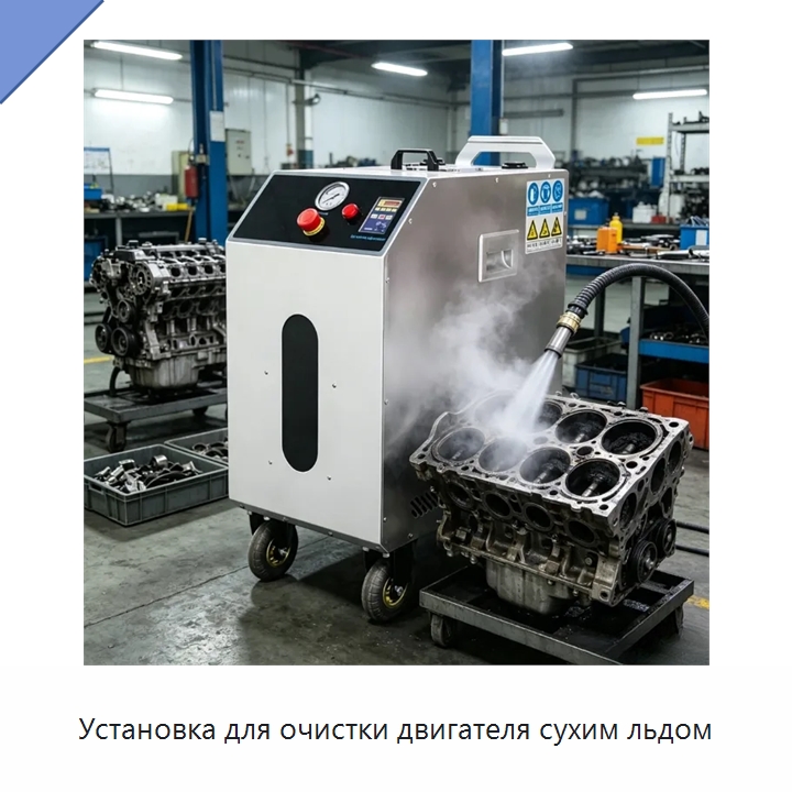 Установка для очистки двигателя сухим льдом — Специальное уборочное оборудование