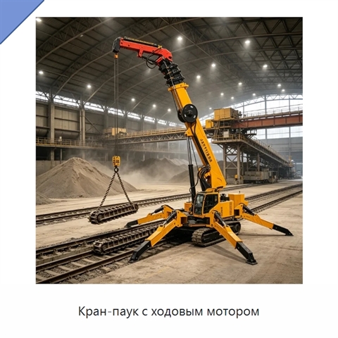 Кран-паук с ходовым мотором