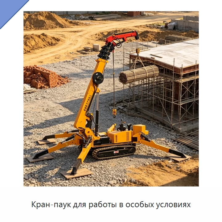 Кран-паук для работы в особых условиях — Краны