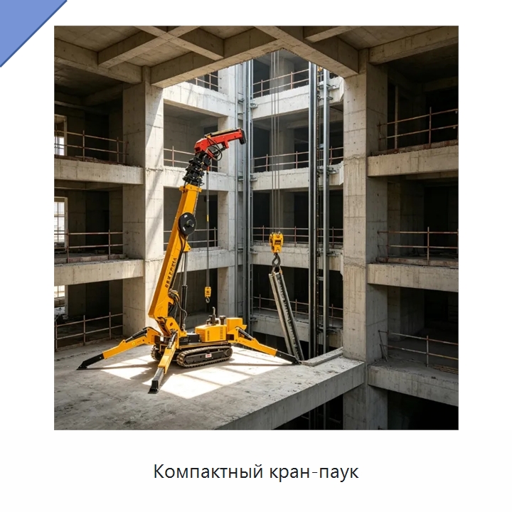 Компактный кран-паук — Краны