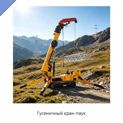 Гусеничный кран-паук