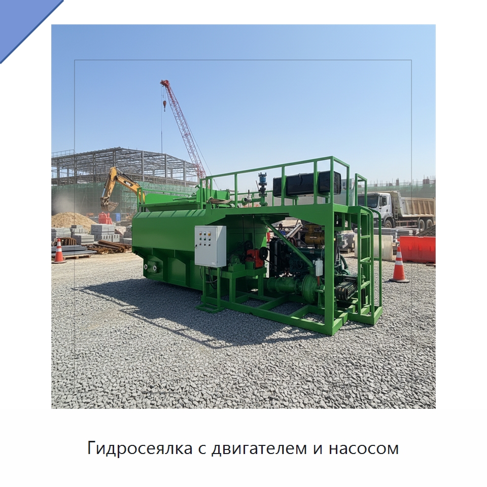 Гидросеялка с двигателем и насосом — Коммунальная техника