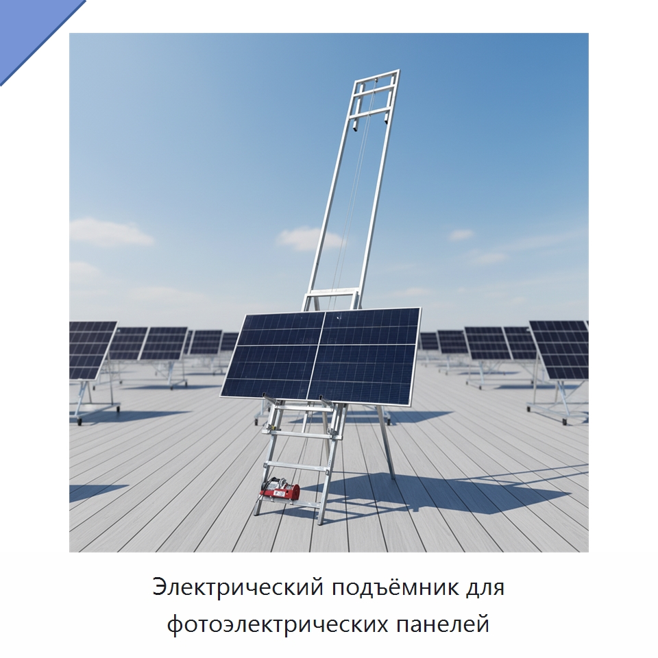 Электрический подъёмник для фотоэлектрических панелей — Подъемные столы