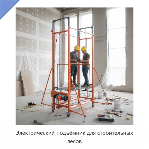 Электрический подъёмник для строительных лесов