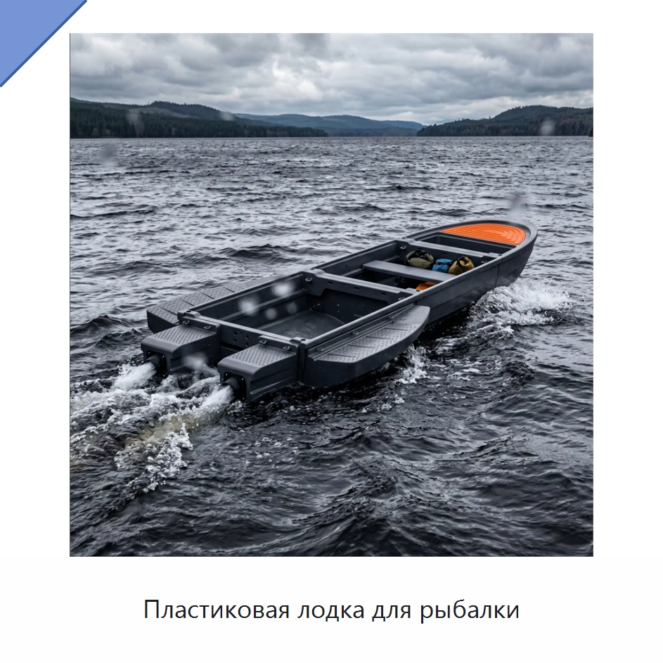 Пластиковая лодка для рыбалки — Специальное подъемно-транспортное оборудование