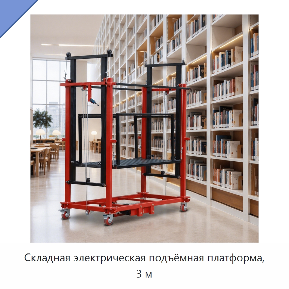 Складная электрическая подъёмная платформа, 3 м — Электротали
