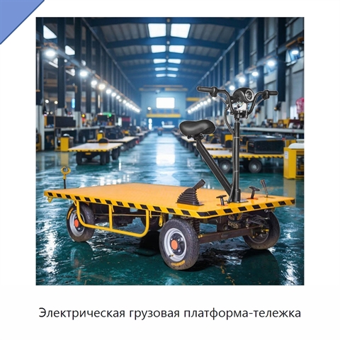 Электрическая грузовая платформа-тележка