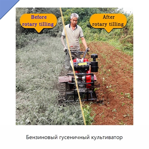 Бензиновый гусеничный культиватор
