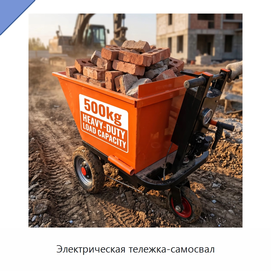 Электрическая тележка-самосвал — Ручные грузовые тележки