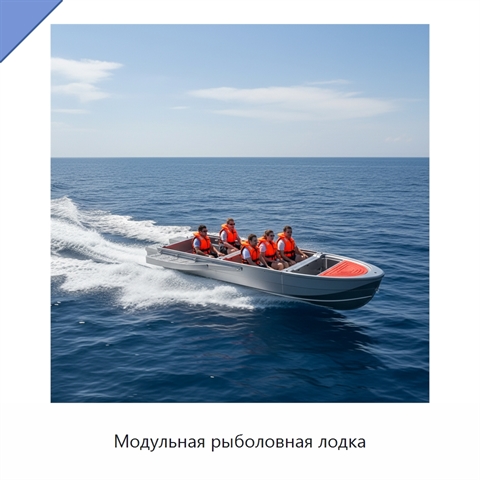 Модульная рыболовная лодка