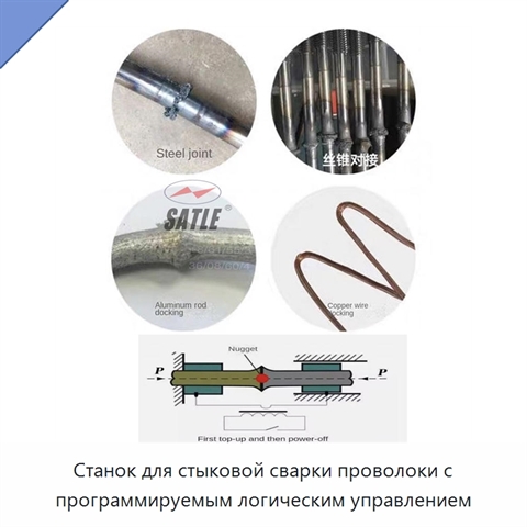 Станок для стыковой сварки проволоки с программируемым логическим управлением