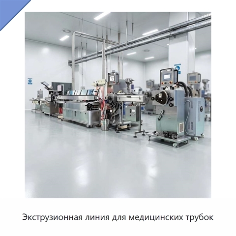 Экструзионная линия для медицинских трубок