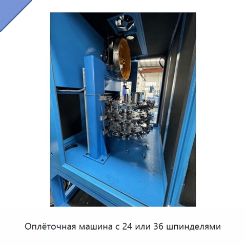 Оплёточная машина с 24 или 36 шпинделями