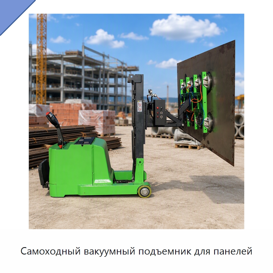 Самоходный вакуумный подъемник для панелей — Вакуумные грузозахваты