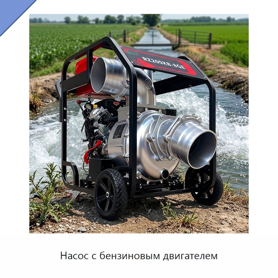 Насос с бензиновым двигателем — Насосы