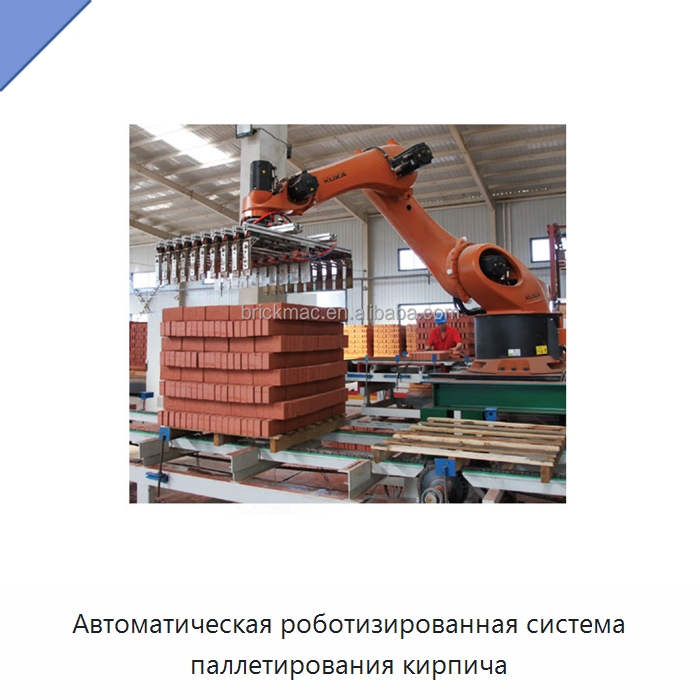 Автоматическая роботизированная система паллетирования кирпича — Оборудование для производства кирпича