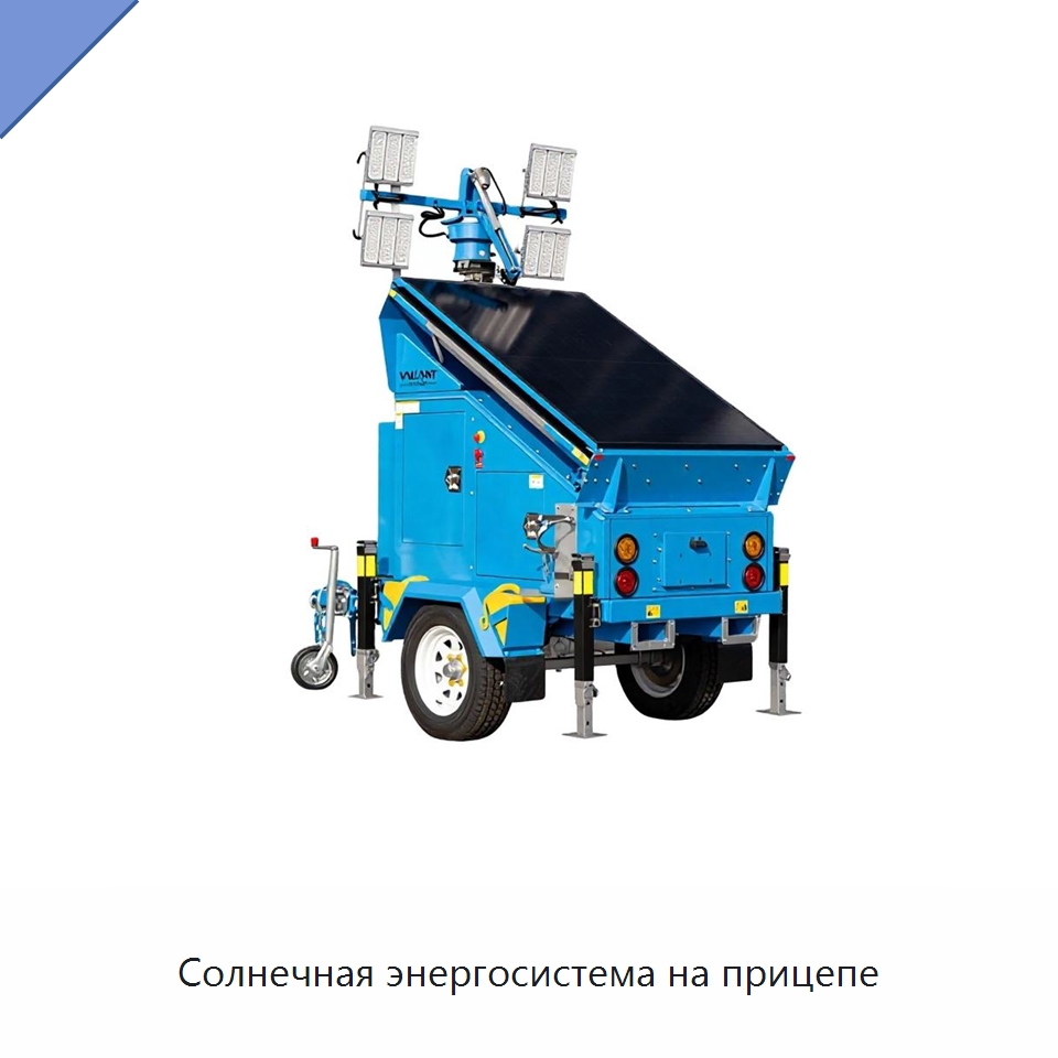 Солнечная энергосистема на прицепе — Солнечные энергетические системы