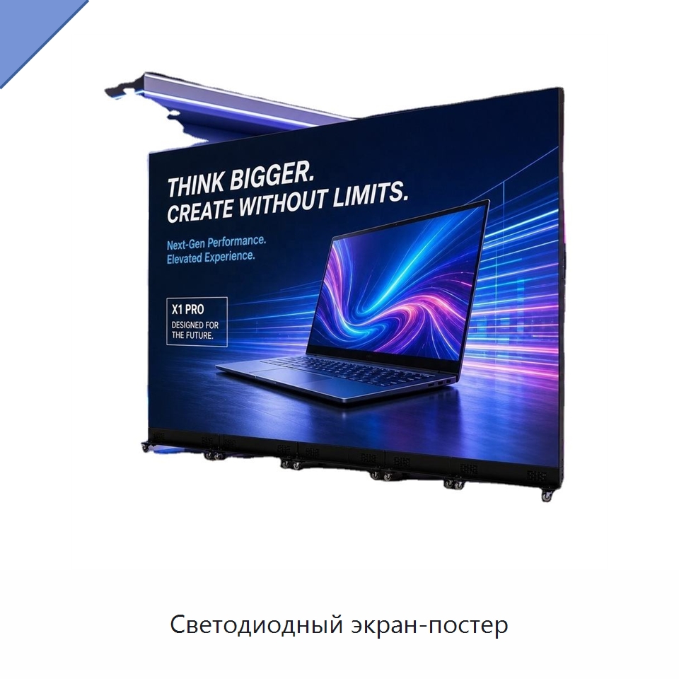 Светодиодный экран-постер — Цифровые информационные табло и дисплеи