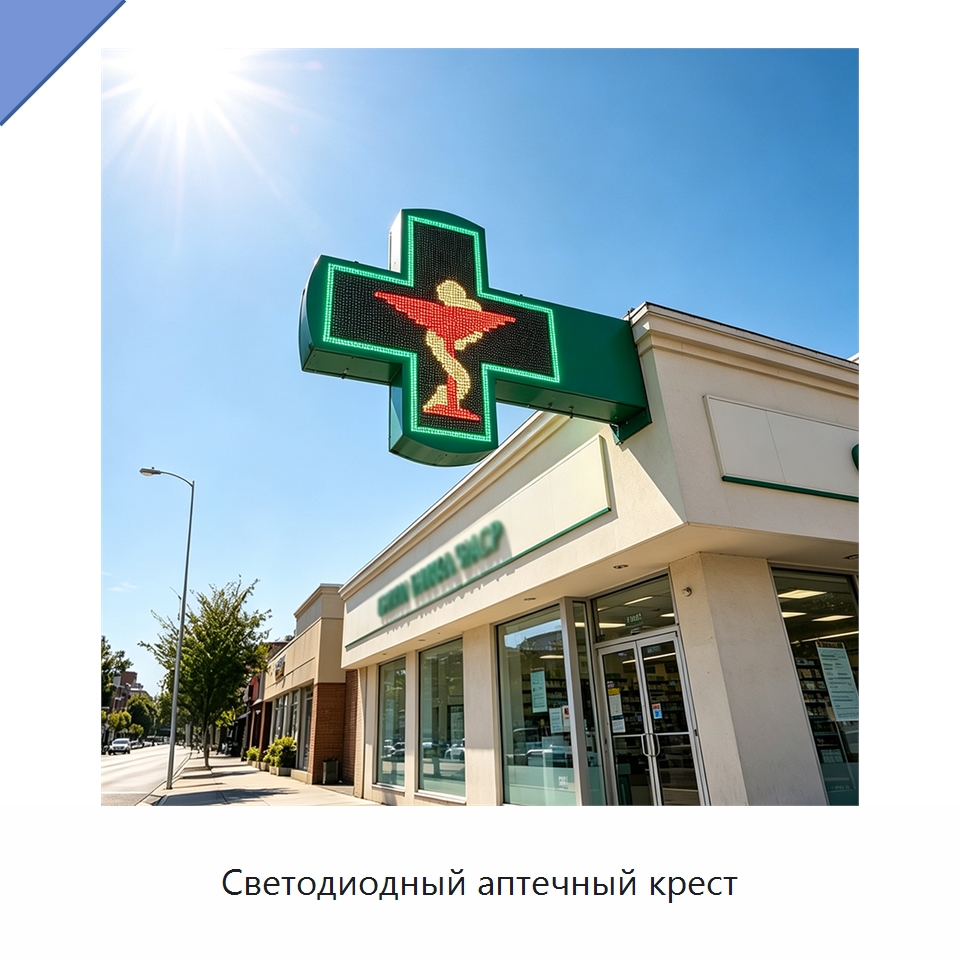 Светодиодный аптечный крест — Специальные дорожные изделия