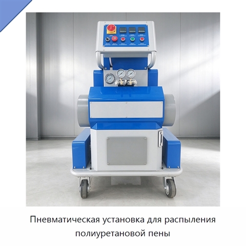 Пневматическая установка для распыления полиуретановой пены