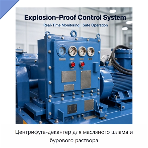 Центрифуга-декантер для масляного шлама и бурового раствора