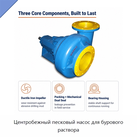 Центробежный песковый насос для бурового раствора
