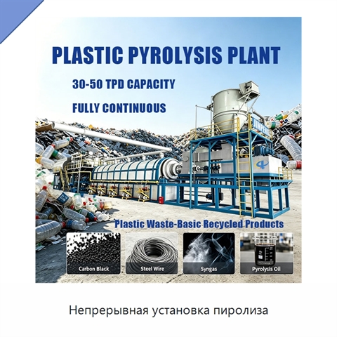 Непрерывная установка пиролиза