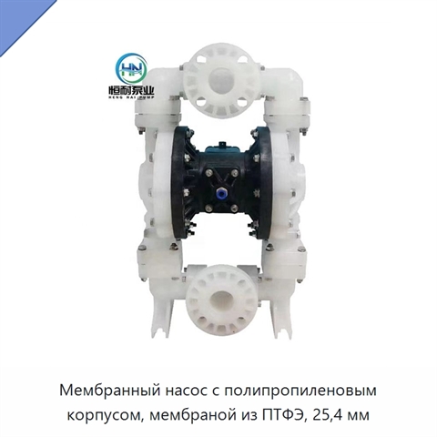 Мембранный насос с полипропиленовым корпусом, мембраной из ПТФЭ, 25,4 мм