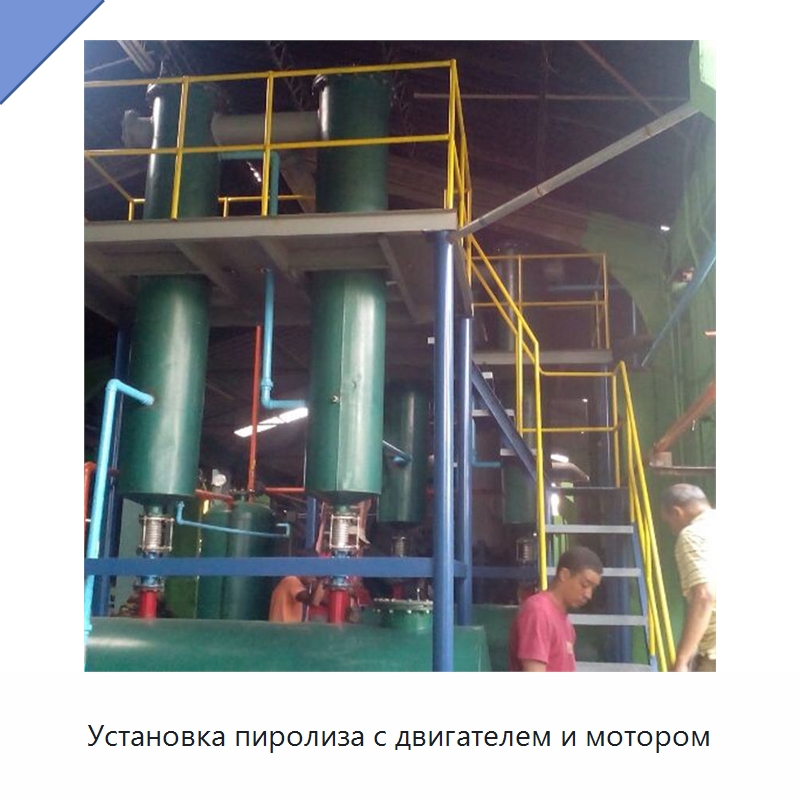 Установка пиролиза с двигателем и мотором — Оборудование для переработки резины
