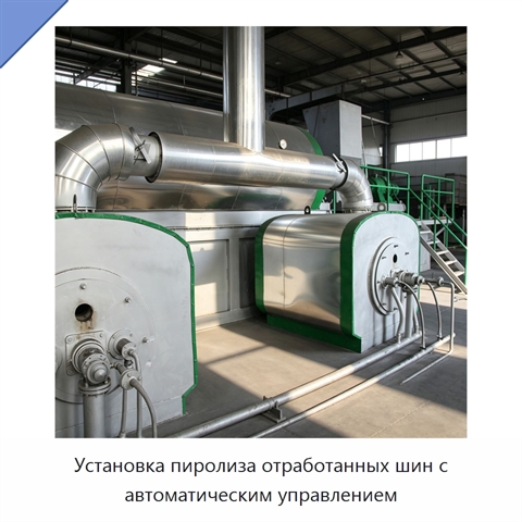 Установка пиролиза отработанных шин с автоматическим управлением