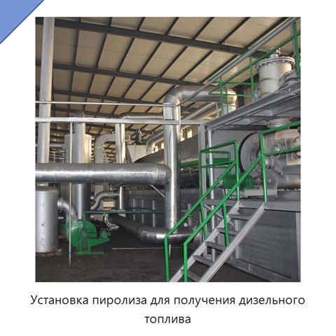 Установка пиролиза для получения дизельного топлива