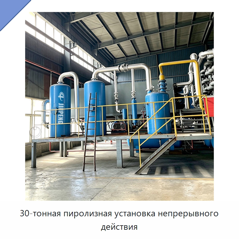 30-тонная пиролизная установка непрерывного действия — Оборудование для переработки резины