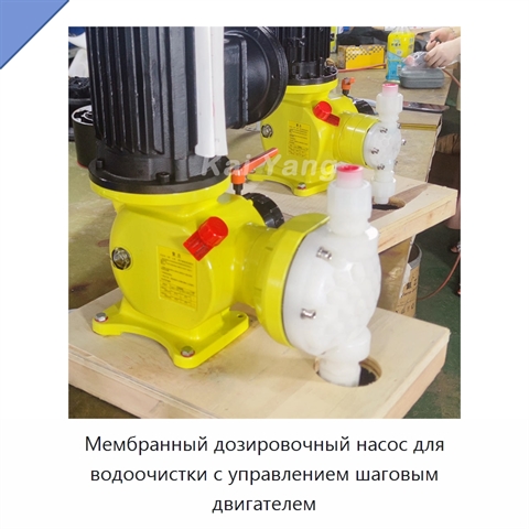 Мембранный дозировочный насос для водоочистки с управлением шаговым двигателем