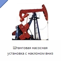 Штанговая насосная установка с наклоном вниз