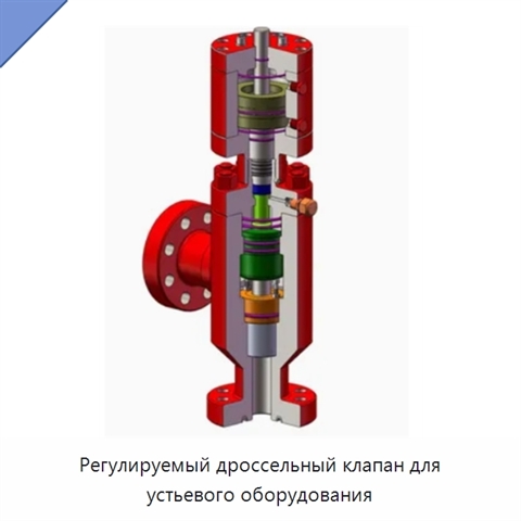 Регулируемый дроссельный клапан для устьевого оборудования