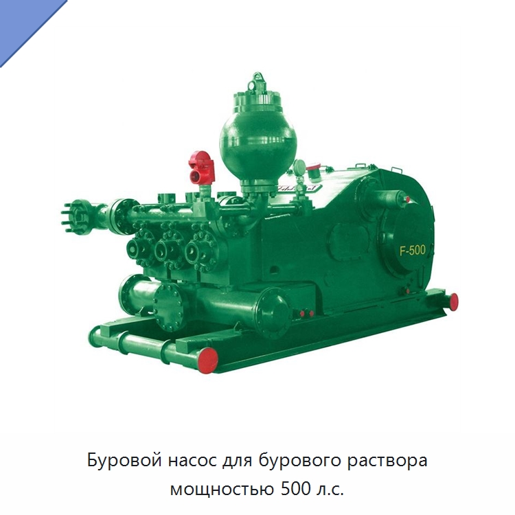 Буровой насос для бурового раствора мощностью 500 л.с. — Нефтепромысловое оборудование
