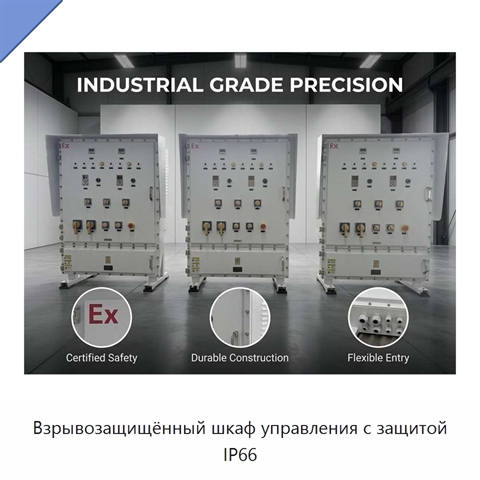 Взрывозащищённый шкаф управления с защитой IP66