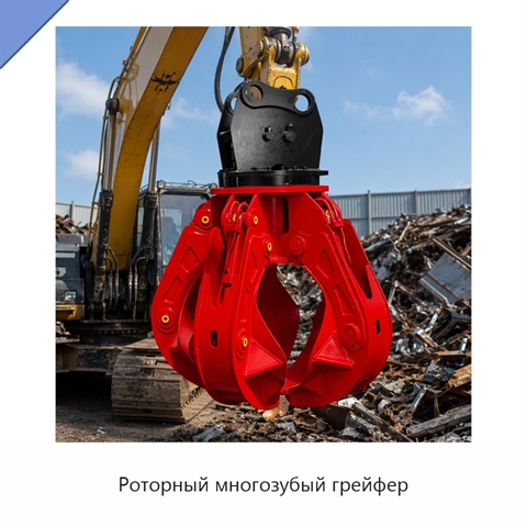 Роторный многозубый грейфер